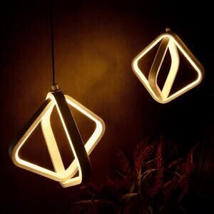 2 Nordic style White LED Pendant hanging lights Kitchen Island Bedroom Hardwired